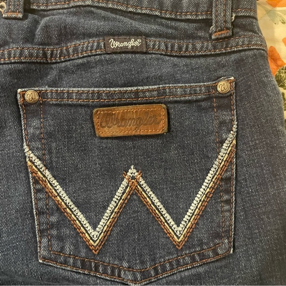 Wrangler Dark Blue Bootcut‎ Jeans, women’s Size 9x34 - Picture 5 of 9